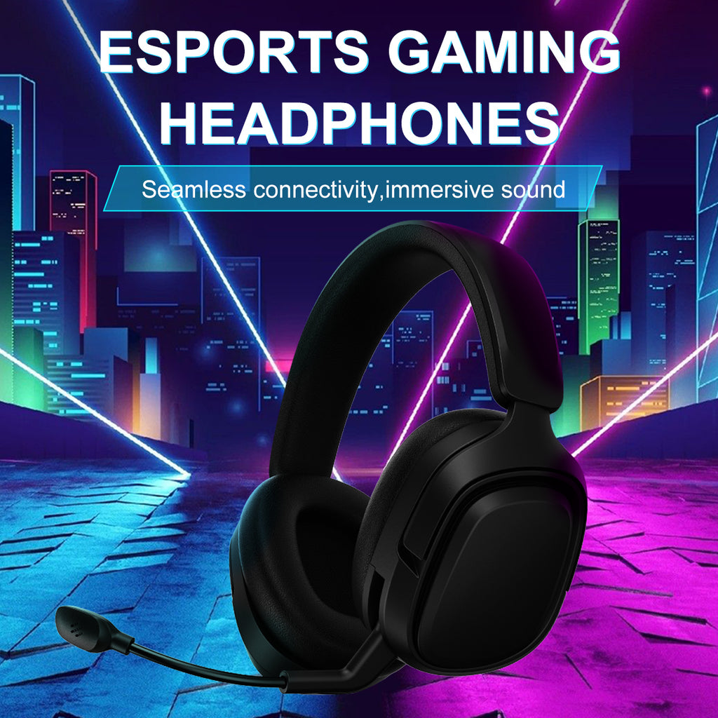 Bzumk GT808 Wireless Gaming Headset Headworn Bluetooth 2.4g Wireless Wired Three Mode Lightweight E-Sports Gamer Headphone