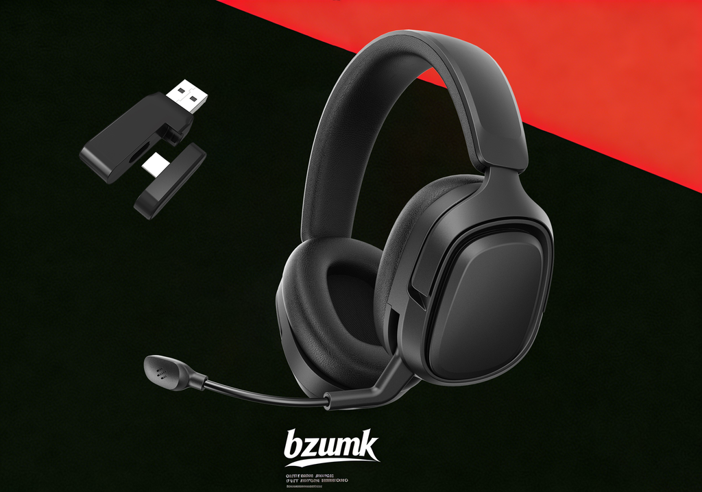Bzumk GT808 Wireless Gaming Headset Headworn Bluetooth 2.4g Wireless Wired Three Mode Lightweight E-Sports Gamer Headphone